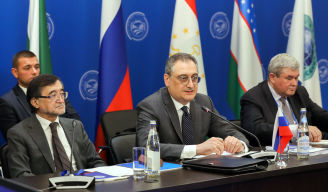 俄罗斯副外长莫尔古洛夫在上合组织成员国国家协调员理事会会议上致辞